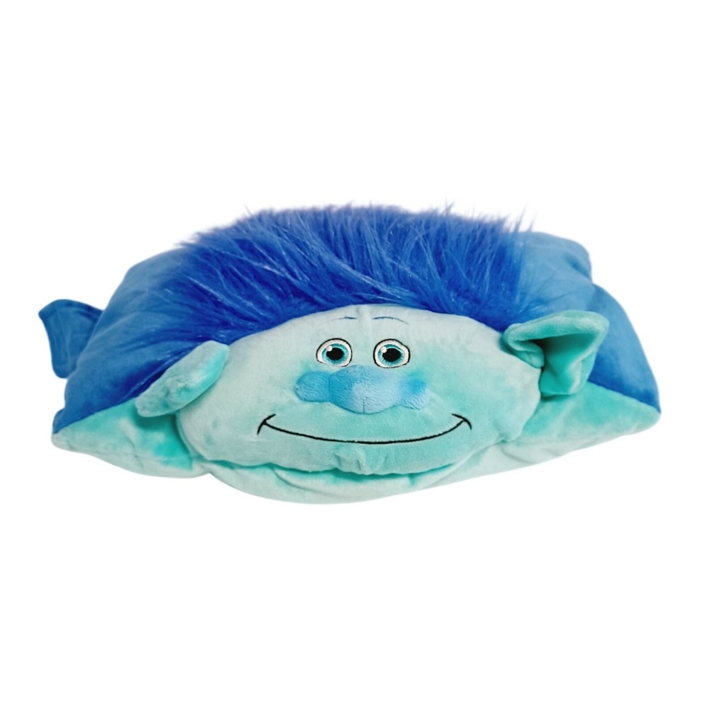 Dreamworks Trolls Branch Pillow Pets Blue Plush Pillow Huggable 15.5in x 11in